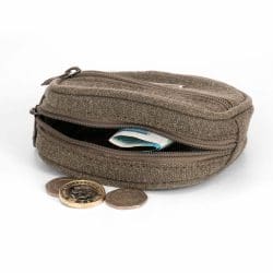 Khaki Green Mini Hemp Wallet Sativa BS 010C