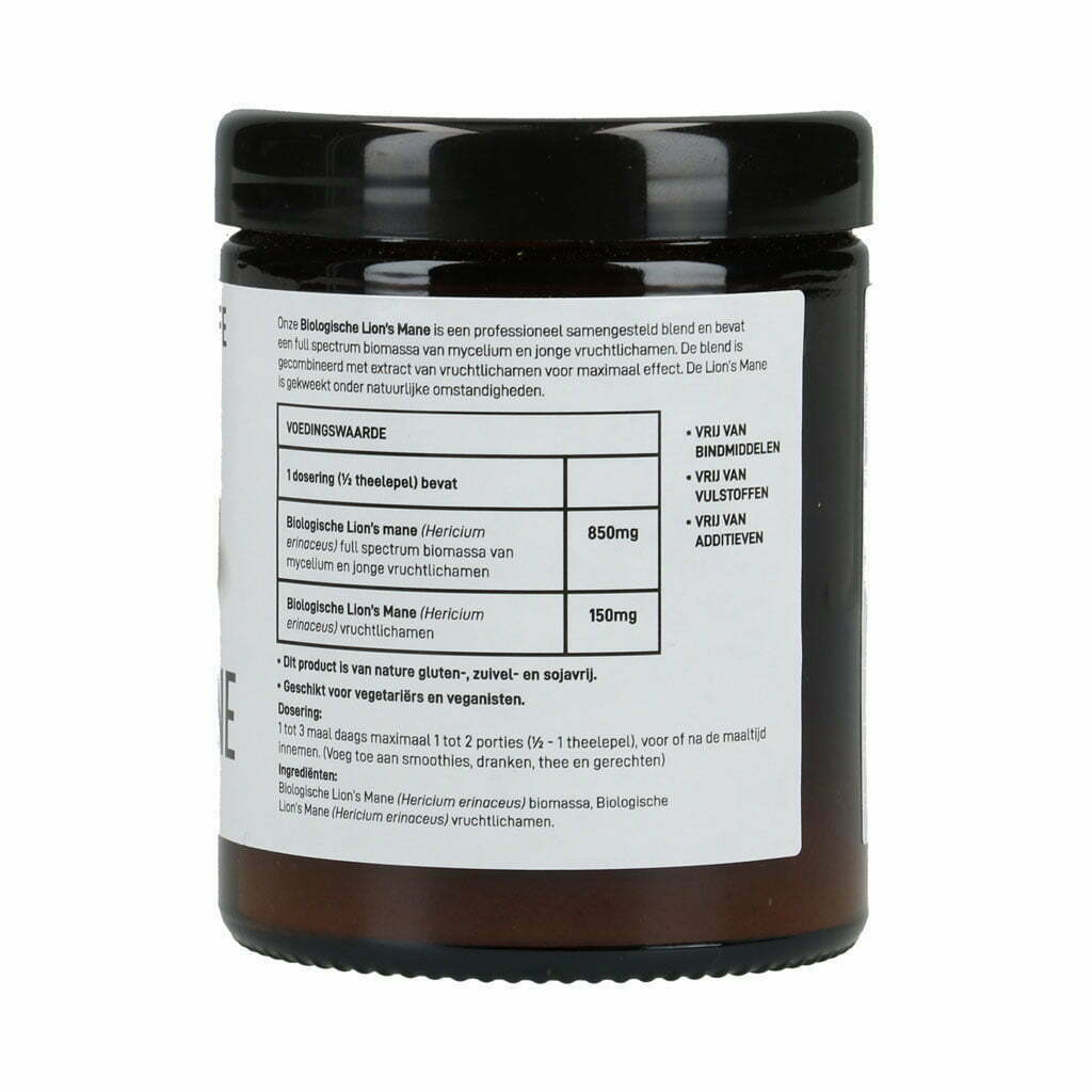 Mushrooms4Life Löwenmähne Pulver BIO 60g – Bild 3