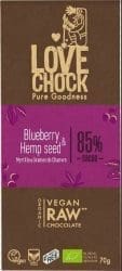 Lovechock Blueberry Hemp Raw Chocolate