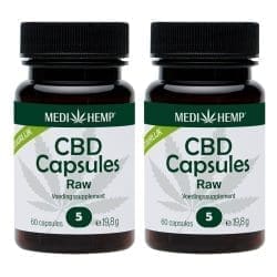 MediHemp CBD Capsules Raw percent CBD Benefit Pack x Pieces