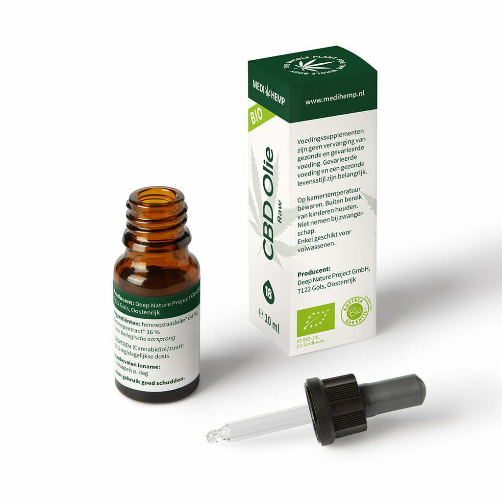 MediHemp CBD Oil Raw 18% CBD 10ml - Image 4