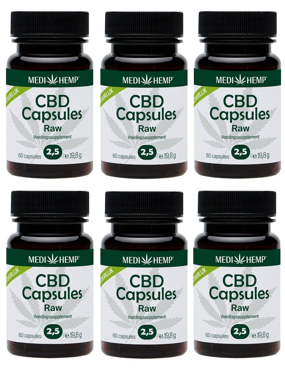 Medihemp 2.5 percent CBD capsules benefit package