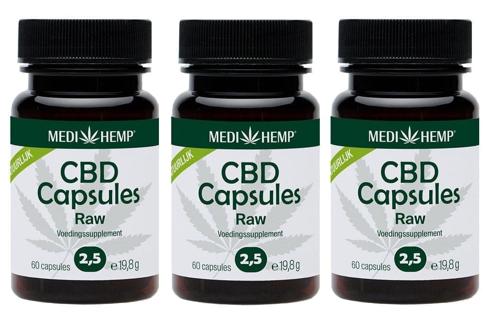 Medihemp CBD Capsules 2.5% offer with discount 3 times 60 pieces