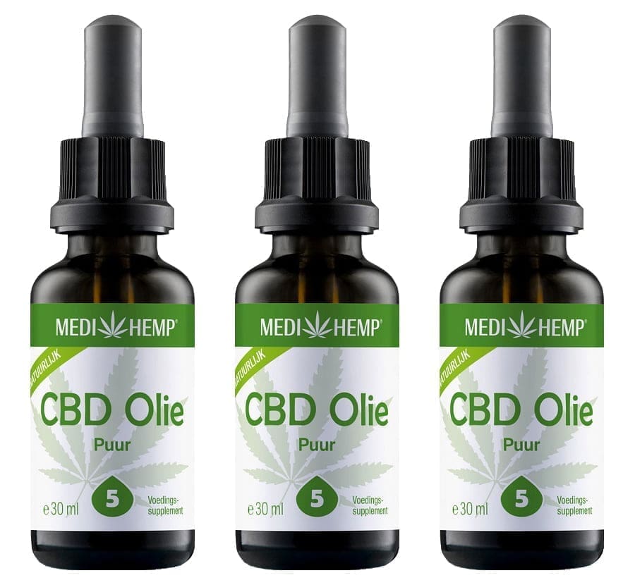 MediHemp CBD Oil Pure Benefit Pack 5% CBD 3x 30ml