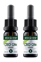 MediHemp CBD-Öl Raw 6% CBD mit Olivenöl Benefit Pack 2x 10ml