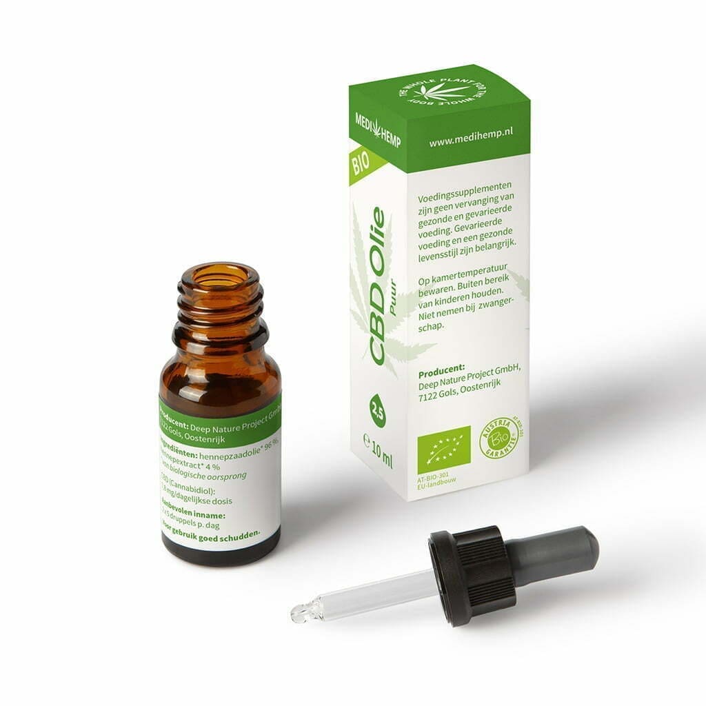 Medihemp bio cbd olie puur procent ml