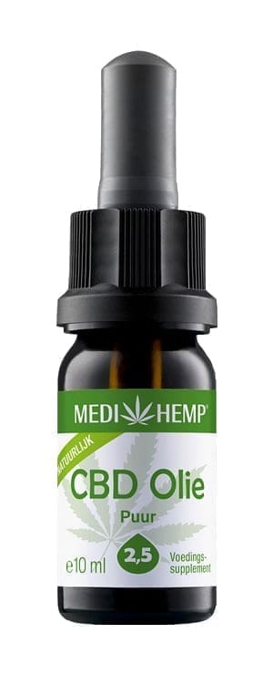MediHemp CBD Olie Puur 2,5% CBD 10 ml