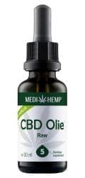MediHemp CBD Olie Raw 5% CBD 30 ml