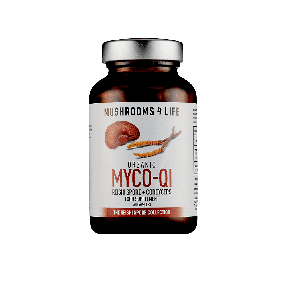 Myco-Qi Capsules Mushrooms4Life Organic Reishi Spores and Cordyceps