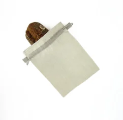 Natürliche Hanf Stoff Brot Tasche wiederverwendbar klein mittel groß