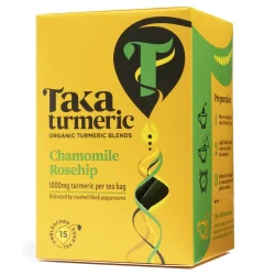 Organic Turmeric Chamomile Rosehip Tea Taka Turmeric Curcumathee