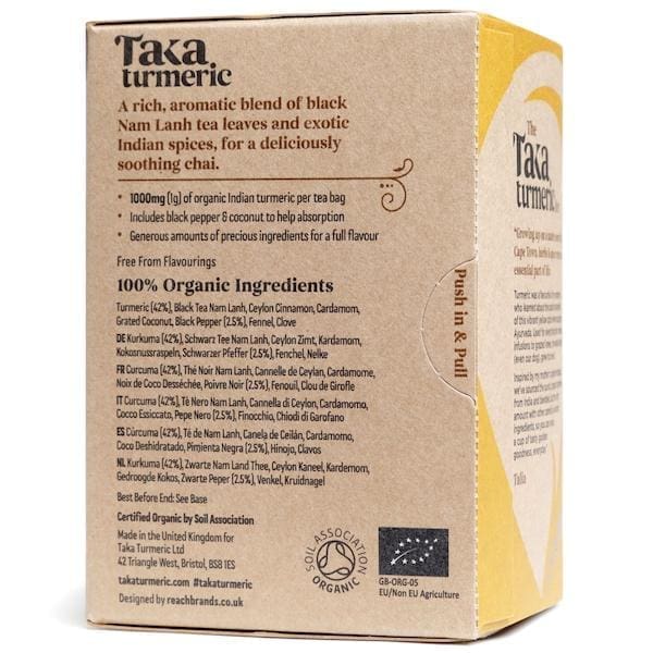 Organic Turmeric Tea Golden Chai Masala Taka Turmeric