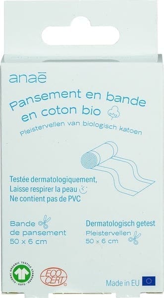 Pansements en rouleau coton bio Anae