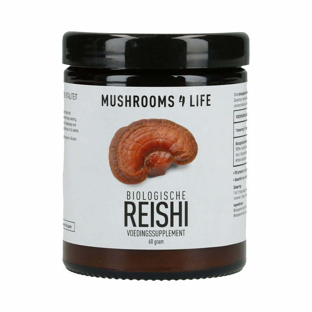 Champignon Reishi en poudre biologique mushrooms4life
