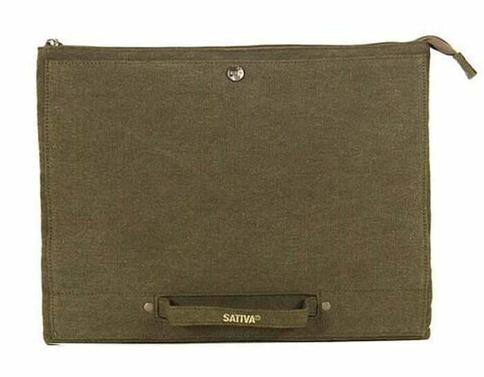 Sativa Bags Hemp Laptop Sleeve Khaki S