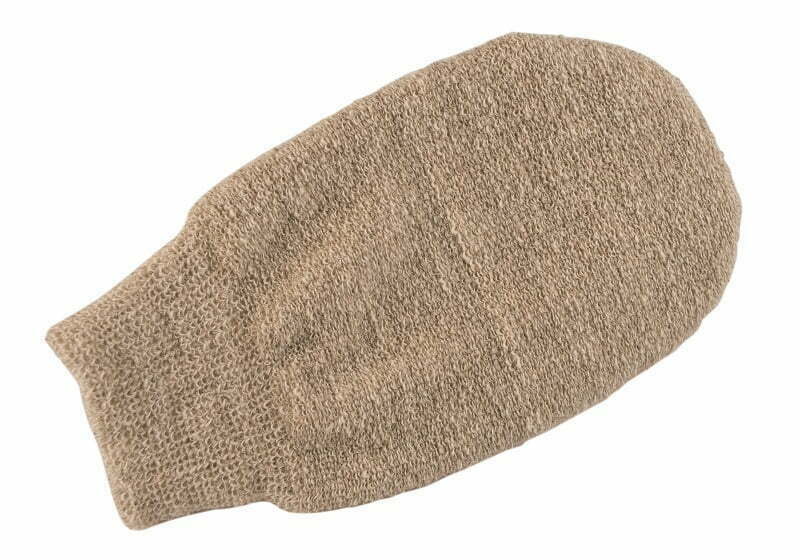 Scrub glove or scrub wash hand made of hemp