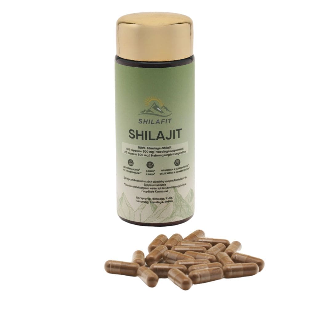 Shilajit Capsules 500mg 80% Fulvinezuur 120 Stuks Shilafit vegan caps