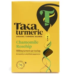 Taka Turmeric Kurkuma Kamille Rozenbottel Thee BIO 33g 15 theezakjes Chamomile Rosehip Tea