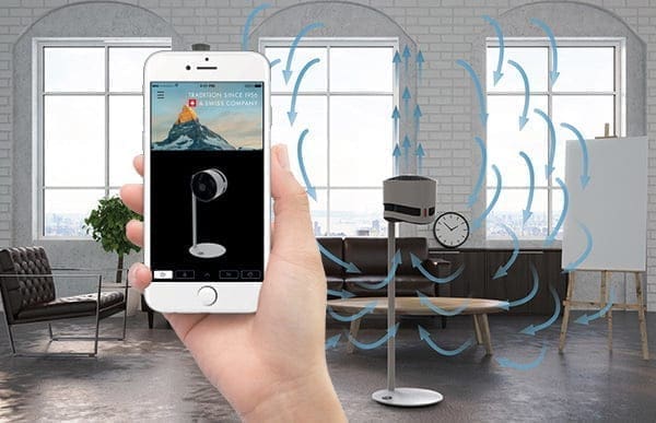 Bodenventilator Blue Tooth App Control Funktion Airshowerfan