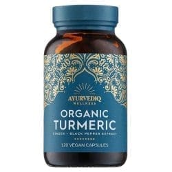 ayurvediq wellness turmeric capsules organic black pepper ginger 120 pieces