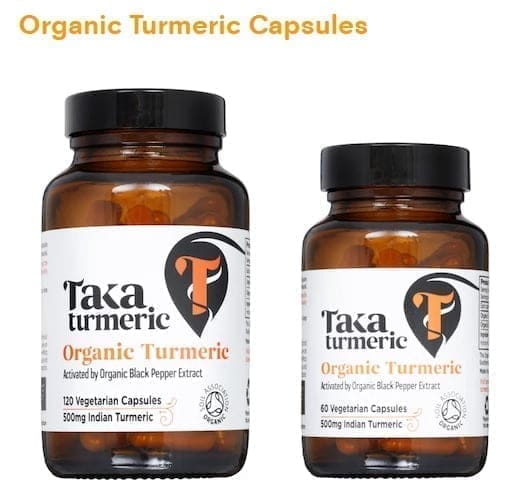 Taka Turmeric Curcuma Capsules With Black Pepper Extract BIO 120 Pcs - Image 4