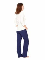 pants from hemp ladies blue chino