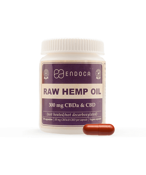 cbd oil capsules raw co extraction mg cbd cbda endoca