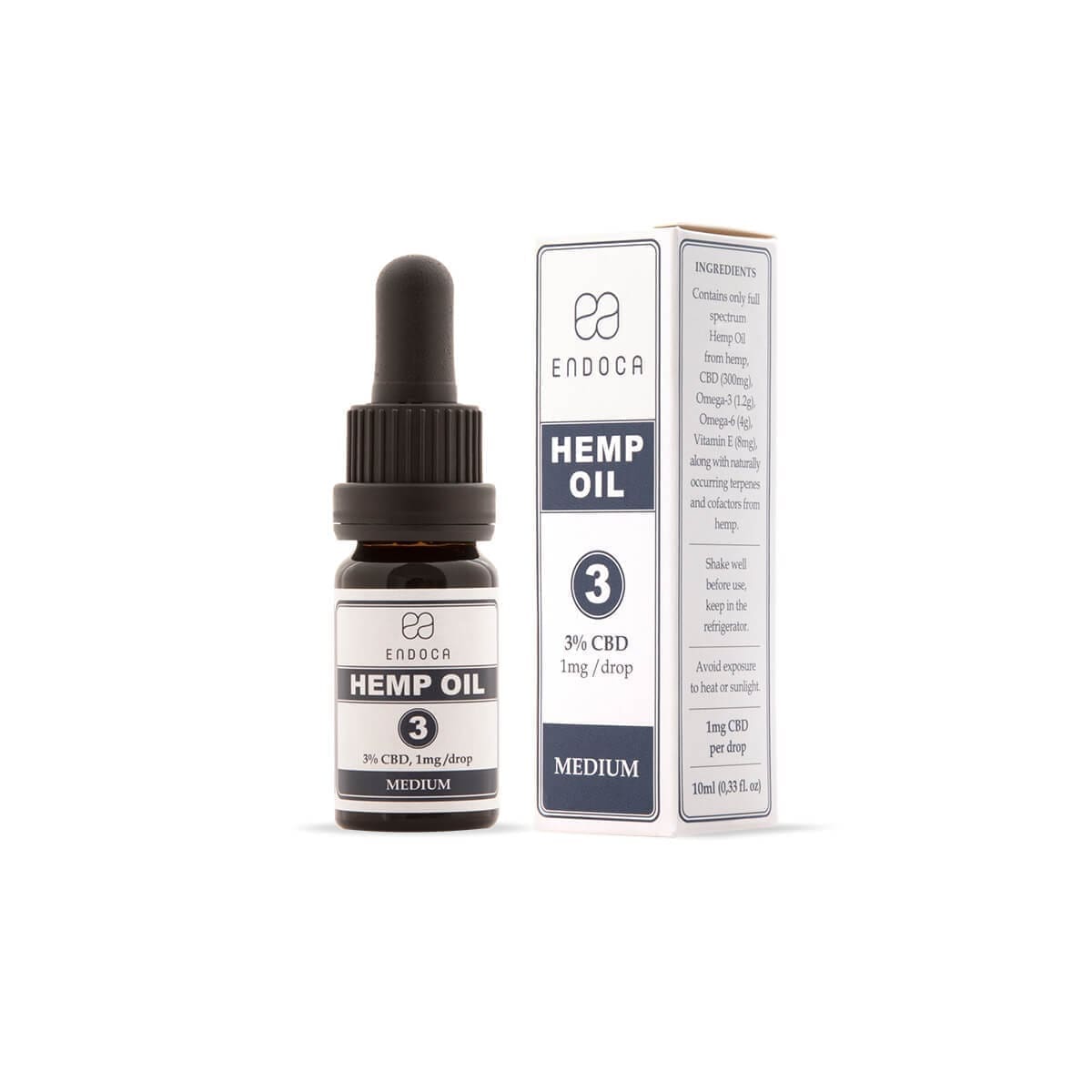 Huile de CBD Endoca 3 % CBD 10 ml - DLUO 01/2026 – Image 3