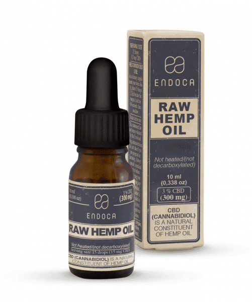endoca cbd öl tropfen rohes hanföl mg box