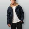 Freshemp veste en chanvre veste d'hiver pour homme