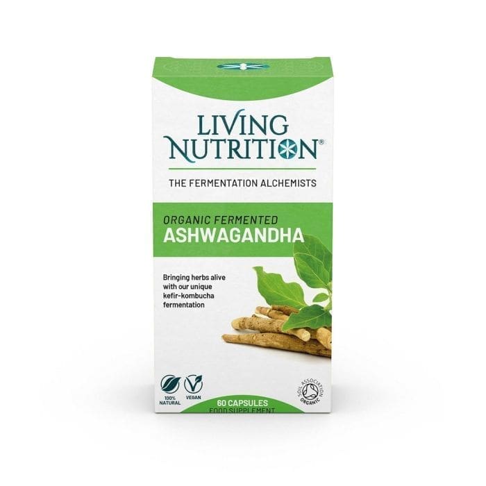 fermented ashwagandha bio living nutrition 60 capsules