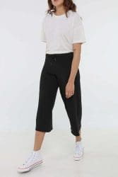 hemp culotte pants hoodlamb black