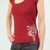 Up-rise Hemp T-Shirt Girl Wild Red