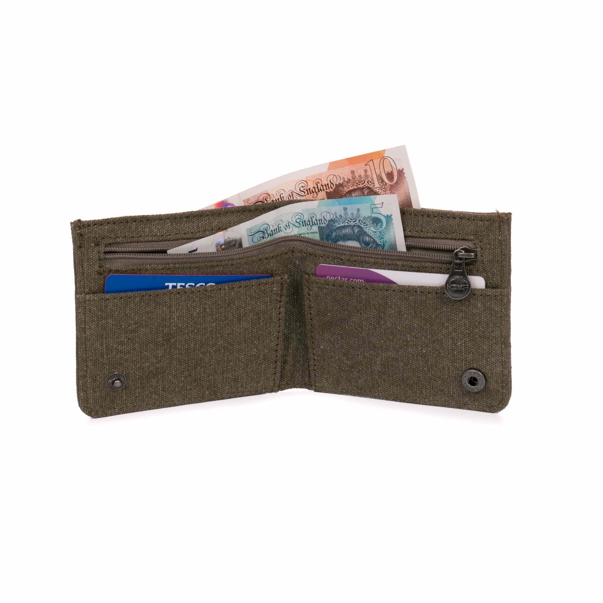 hemp wallet s Khaki