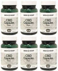 discount MediHemp CBD Capsules Raw percent