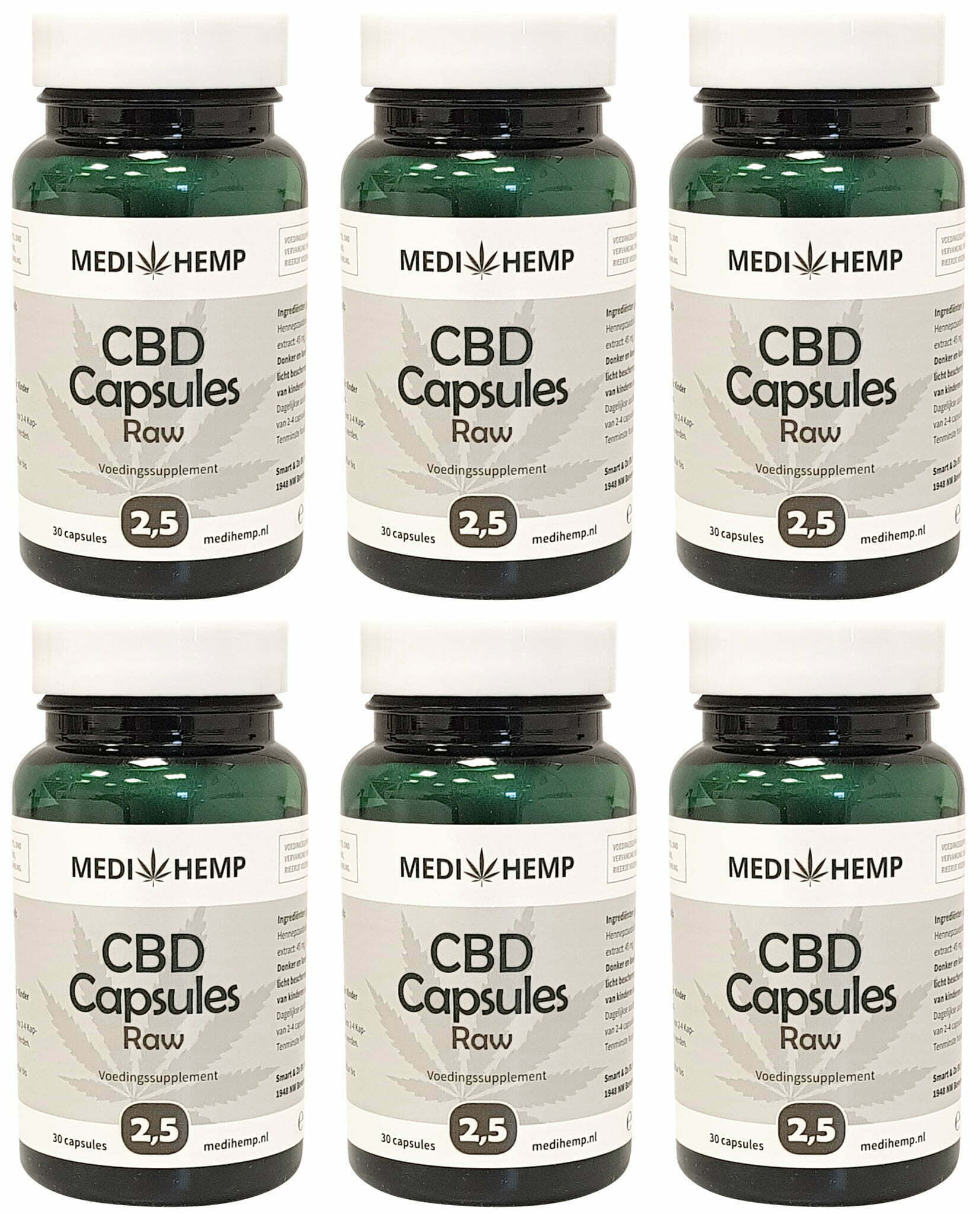 discount MediHemp CBD Capsules Raw percent