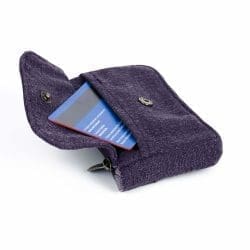 mini coin wallet plum Sativa Hemp