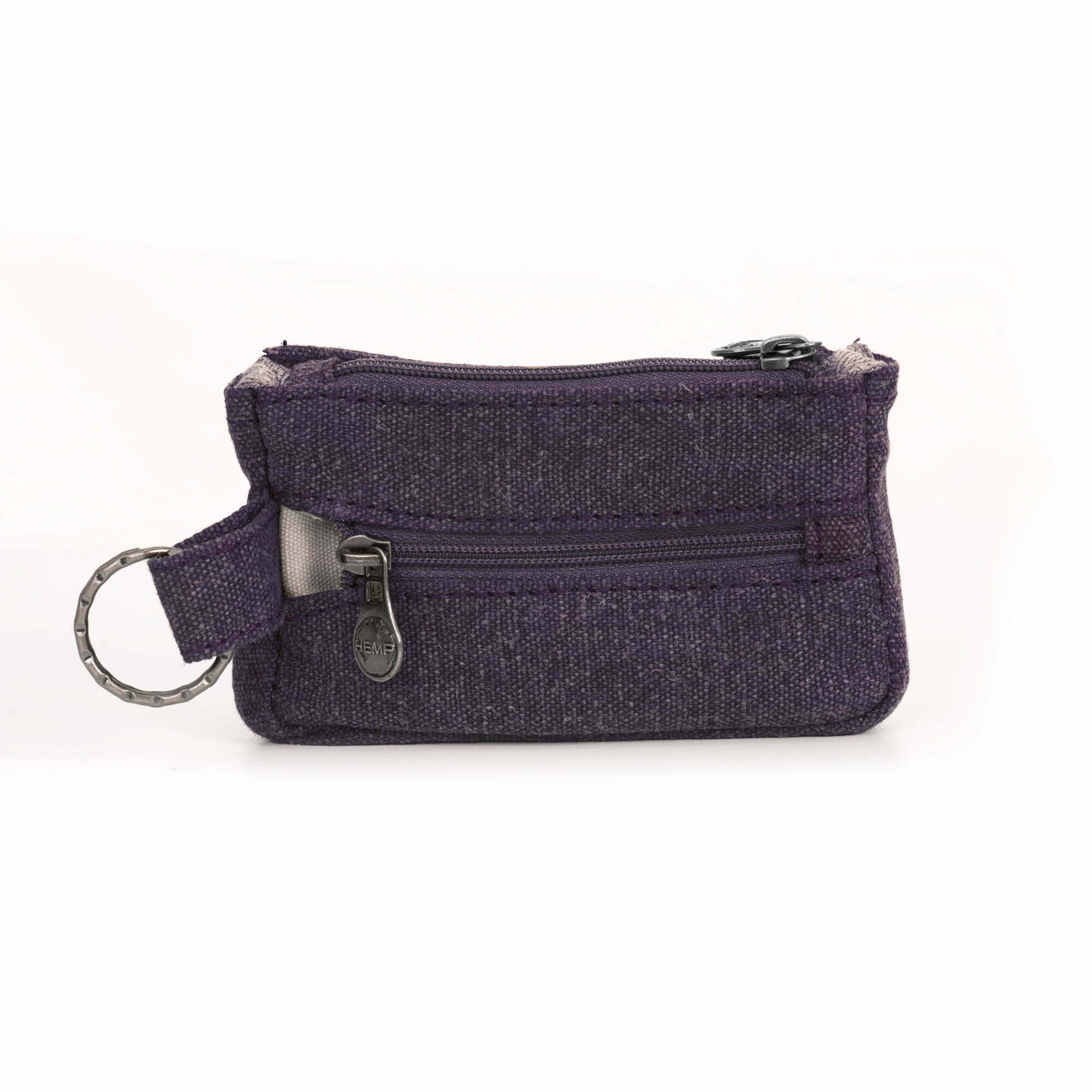 mini coinwallet purple Hemp Sativa