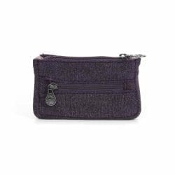 purple mini coin purse hemp organic cotton