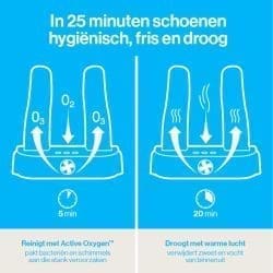 shoefresh schoenendroger schoenreiniger active oxygen droogt met warme lucht