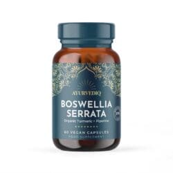 Ayurvediq Boswellia Serrata Capsules met Kurkuma & Zwarte Peper Extract Biologisch Ayurvedische Frankincense wierook extract 60 stuks